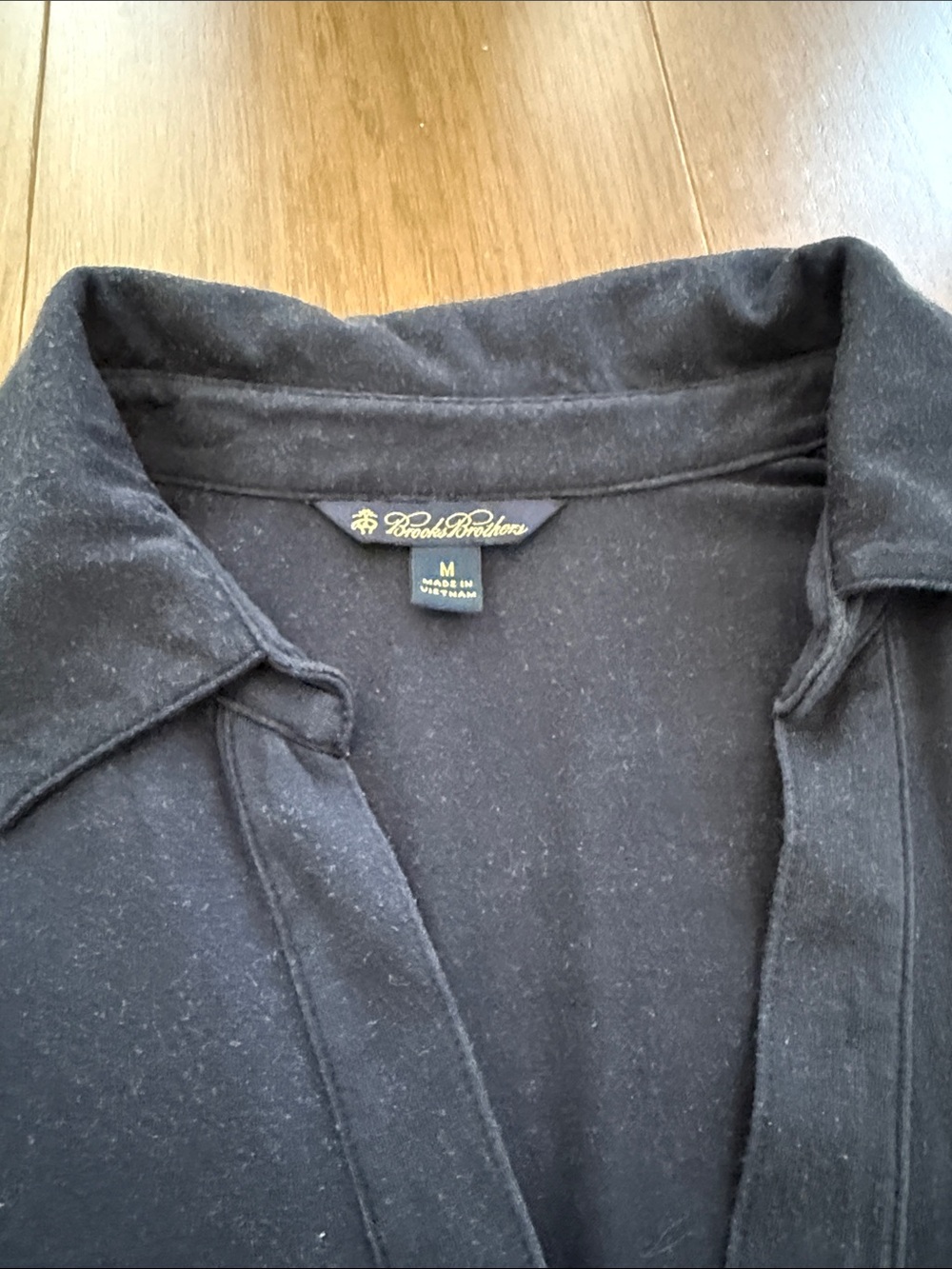 Brooks Brothers Black Collared Button-Up Shirt - Picture 2 of 2